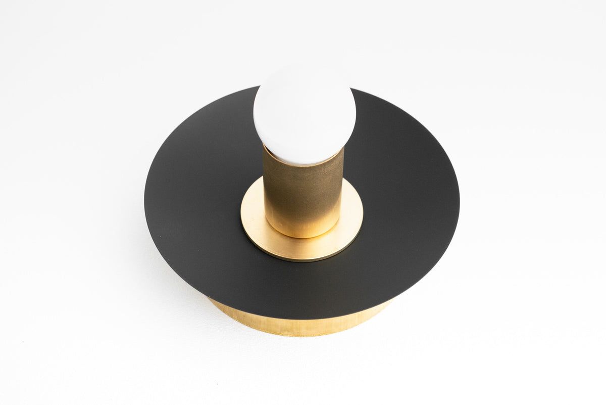 Mid-Century Modern Brass Wall Light with Opal Milk Glass Globe
