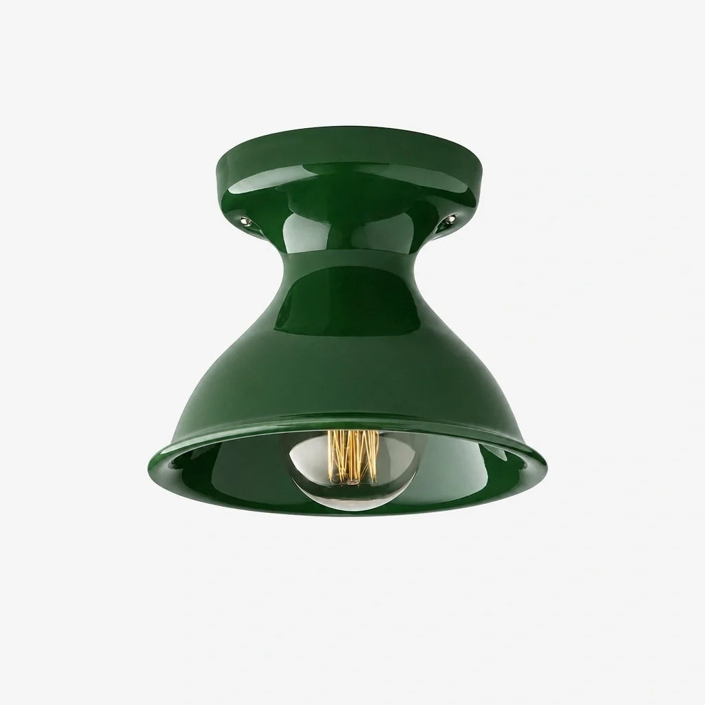 Modern Colourful Ceramic Flush Mount Ceiling Light, Six Shade Colours