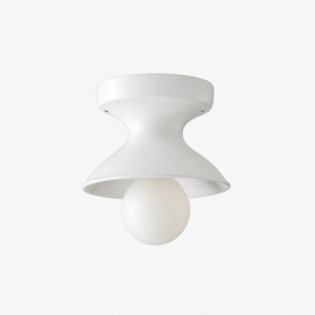 Modern Colourful Ceramic Flush Mount Ceiling Light, Six Shade Colours