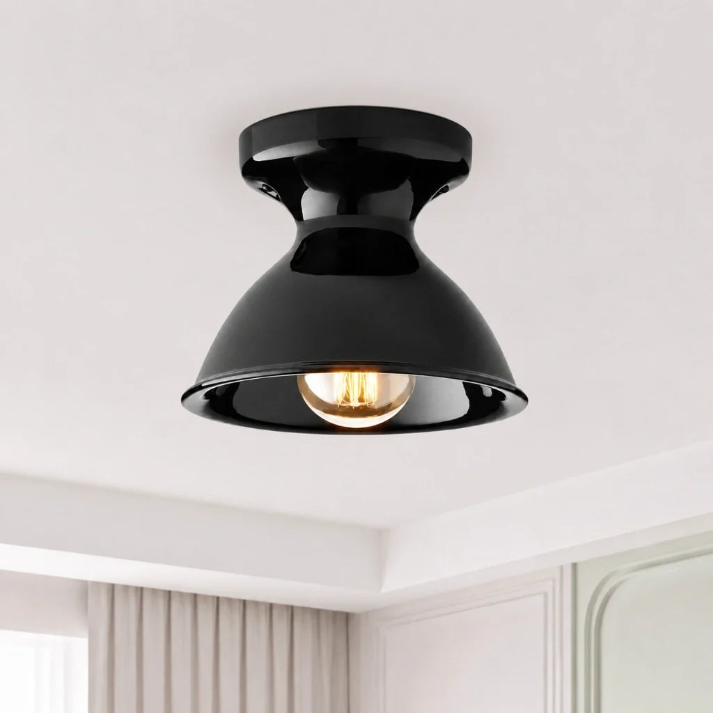 Modern Colourful Ceramic Flush Mount Ceiling Light, Six Shade Colours
