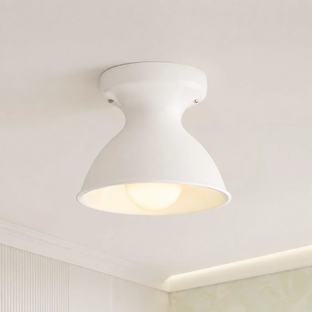 Modern Colourful Ceramic Flush Mount Ceiling Light, Six Shade Colours