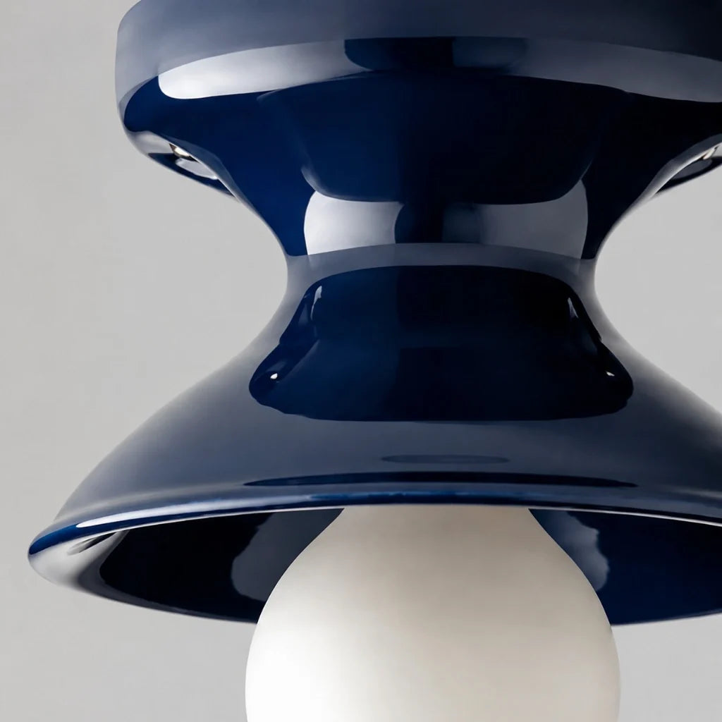 Modern Colourful Ceramic Flush Mount Ceiling Light, Six Shade Colours