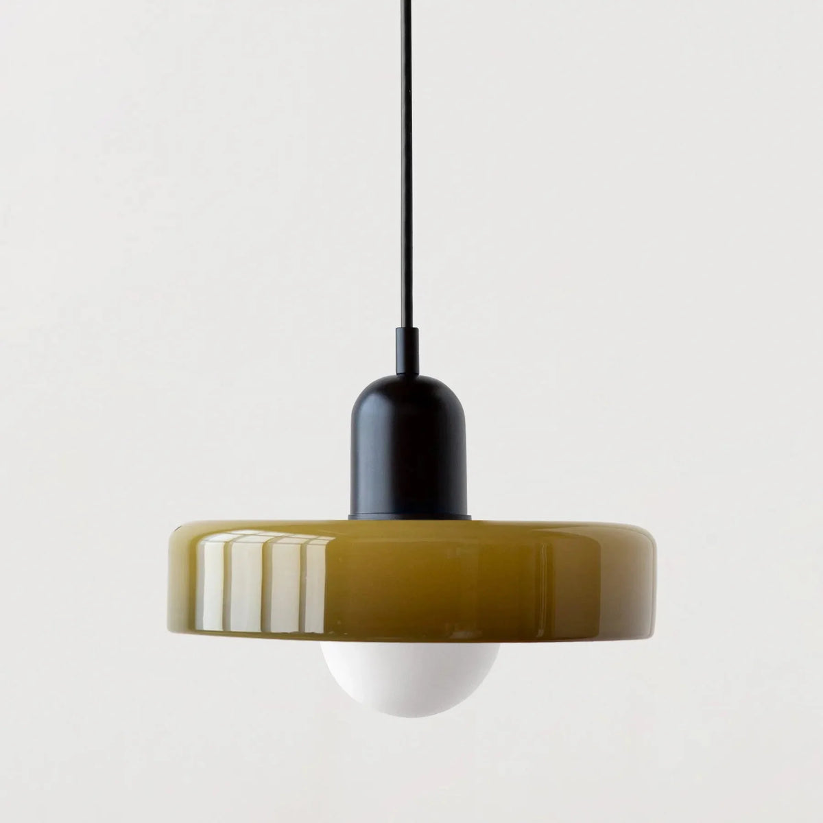 Retro Stained Glass Pendant Light, Colourful Glass Shade, 25 cm