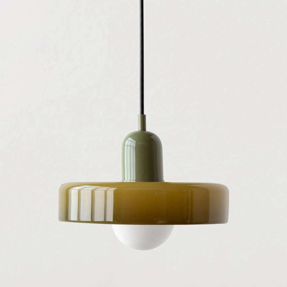 Retro Stained Glass Pendant Light, Colourful Glass Shade, 25 cm