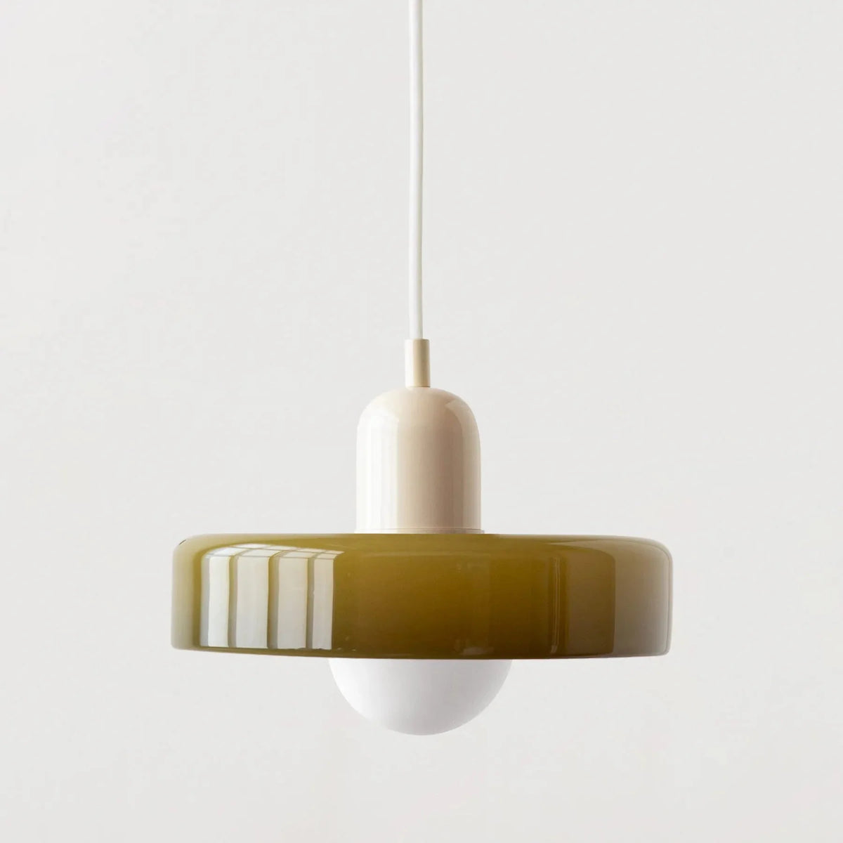 Retro Stained Glass Pendant Light, Colourful Glass Shade, 25 cm