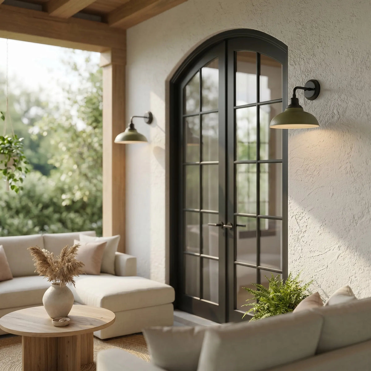 Industrial 12 in Dome Metal Gooseneck Wall Sconce, Eleven Finishes