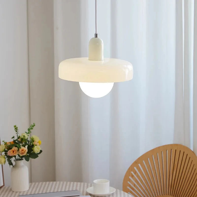 Retro Stained Glass Pendant Light, Colourful Glass Shade, 25 cm